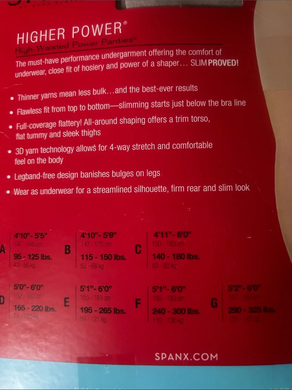 Spanx Higher Power High-Waisted Power Panties size C NIB